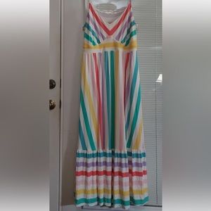 Torrid Pastel rainbow super soft maxi dress
